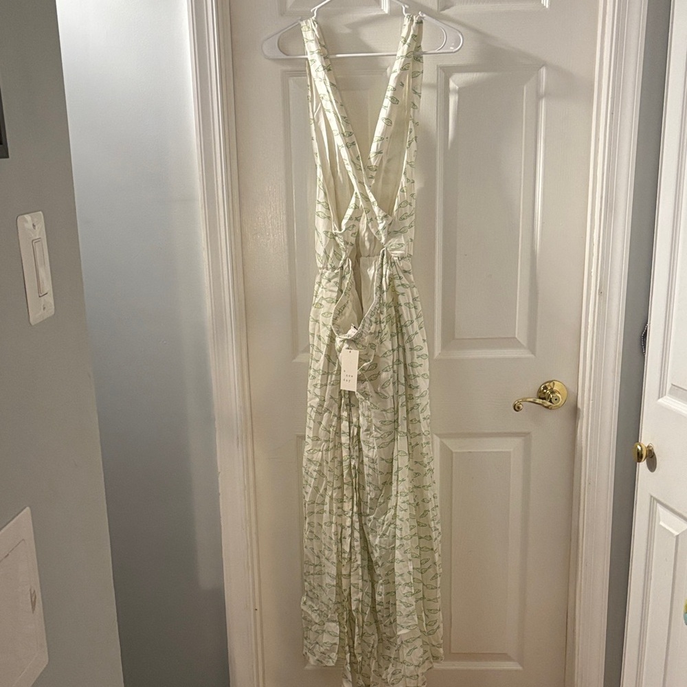 A New Day Cream and Green Maxi Dress - Picture 3 of 3